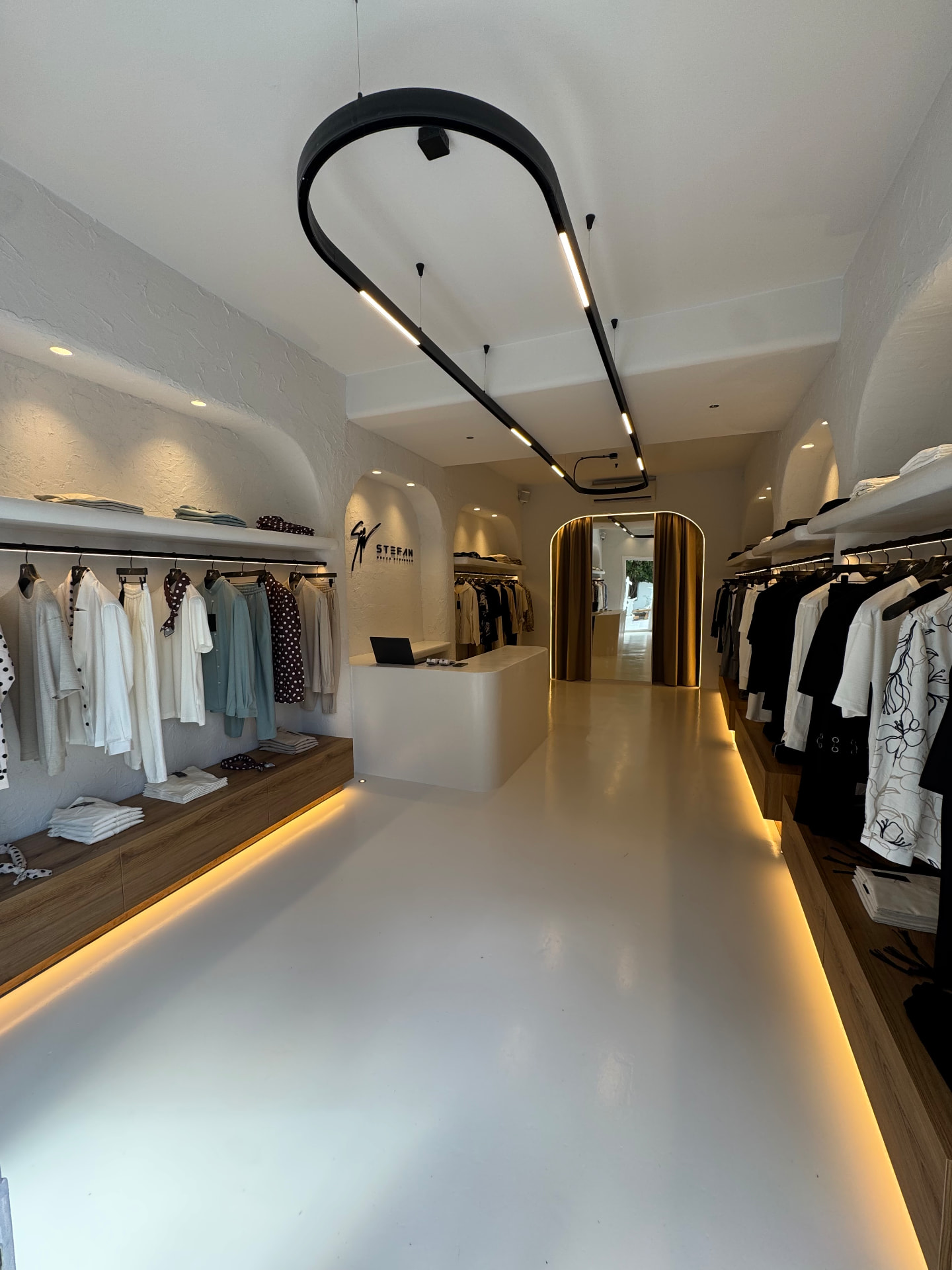 Mykonos store interior aisle